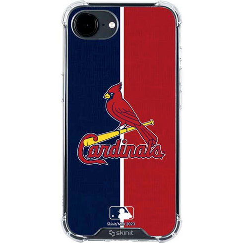 MLB St. Louis Cardinals Split iPhone 16e Clear Case